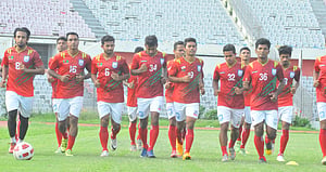 ৬২ জনকে নিয়ে বঙ্গবন্ধু গোল্ডকাপের ক্যাম্প শুরু