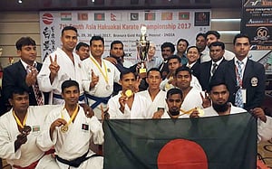 ভারতে কারাতে চ্যাম্পিয়নশিপে সেরা বাংলাদেশ