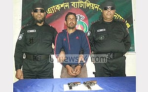 সুনামগঞ্জে ২ রিভলবারসহ একজন আটক