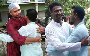 নড়াইলে মাশরাফির ও সাতক্ষীরায় মুস্তাফিজের ঈদ