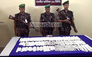 সাতক্ষীরায় বিজিবির অভিযানে ২৯ কেজি রুপা উদ্ধার