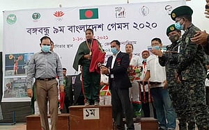 রেকর্ড গড়ে ভারোত্তোলনে সোনা জয় মাবিয়ার