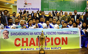 বঙ্গবন্ধু জাতীয় ফেন্সিংয়ে সেরা বাংলাদেশ নৌবাহিনী