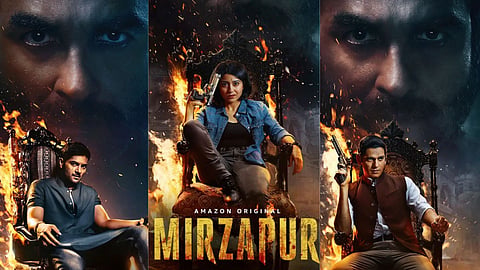 Character posters of Ali Fazal, Shweta Tripathi and Vijay Varma from Mirzapur Season 3