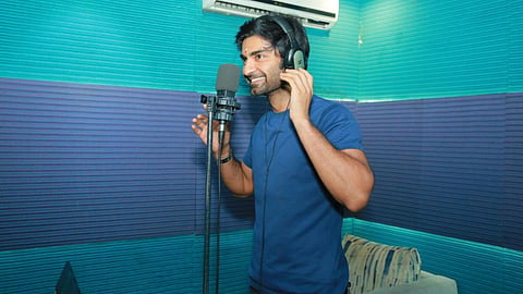 Atharvaa starts dubbing for DNA