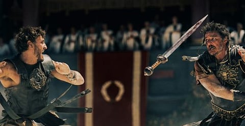 Paul Mescal and Pedro Pascal lock horns in Gladiator II first look