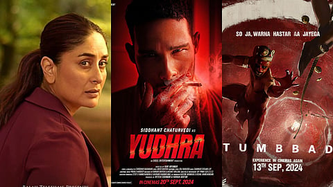 Posters from The Buckingham Murders, Yudhra and Tumbbad