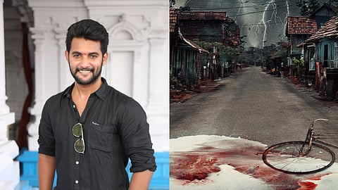 Aadi Sai kumar (L) and Shambhala first poster (R)