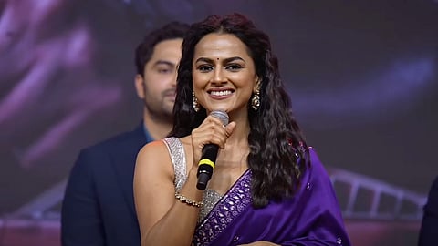 Shraddha Srinath at Mechanic Rocky pre-release 