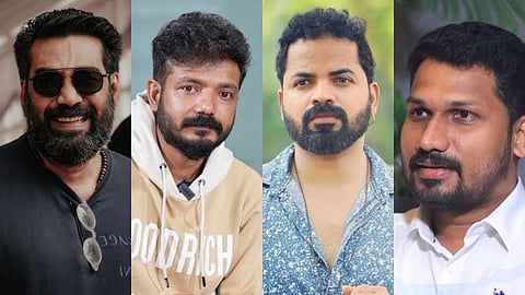(L to R) Biju Menon, Sreenath Bhasi, Vinay Forrt, Listin Stephen