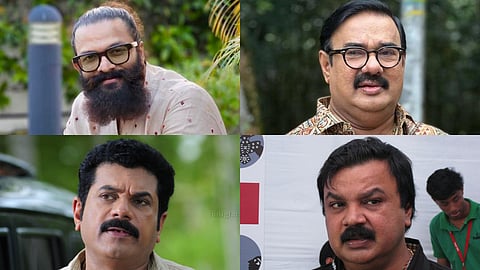 (Top) Jayasurya (L), Maniyanpilla Raju

(Bottom) M Mukesh (L), Idavela Babu 
