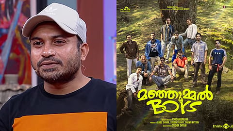 Soubin Shahir (L), Poster of Manjummel Boys 