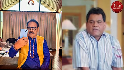 Mushtaq Khan (left) and the actor in a scene from Welcome