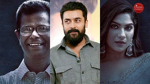 Swasika and Indrans onboard Suriya 45