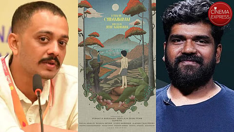 (L to R) Chidambaram, Announcement Poster, Jithu Madhavan