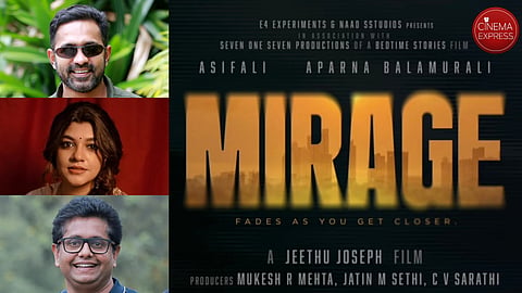 Asif Ali and Aparna Balamurali's film with Jeethu Joseph titled Mirage