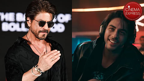 Shah Rukh Khan (left) and Aryan Khan