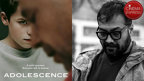 A poster from Adolescence (left) and Anurag Kashyap