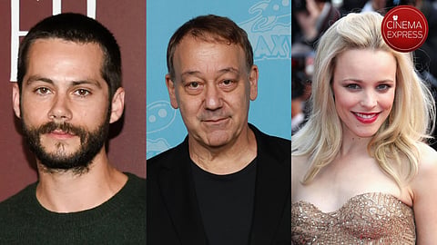 From L to R - Dylan O'Brien, Sam Raimi and Rachel McAdams