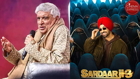 Javed Akhtar (L) and Sardaar Ji 3 poster (R)