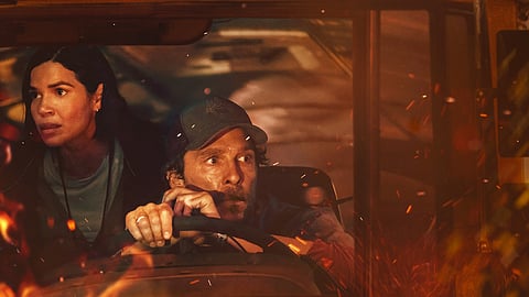 The Lost Bus Trailer: Matthew McConaughey and America Ferrera fight fire to rescue stranded children