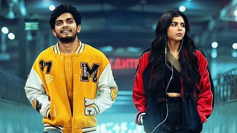 Kalyani Priyadarshan and Naslen seen in neon-lit setting in new Lokah Chapter 1: Chandra poster