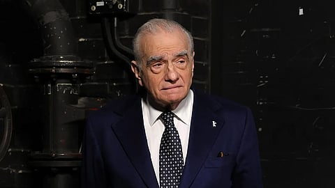 Martin Scorsese's look from In the Hand of Dante out
