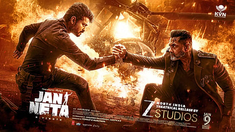Announcement of the North Indian theatrical rights of Jan Neta, the Hindi version of Jana Nayagan