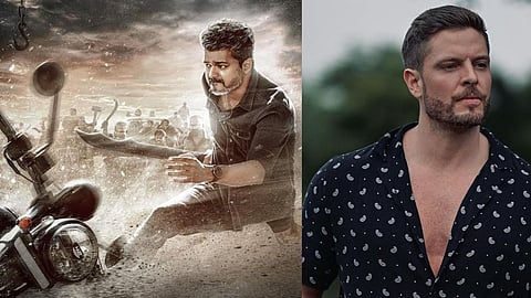 Vijay in Jana Nayagan poster; Jason Shah