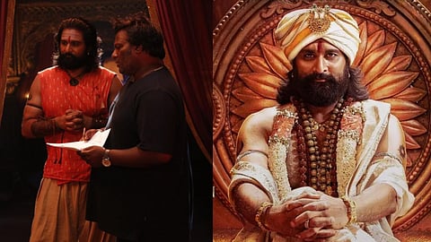 Richard Rishi and director Mohan G on the sets of Draupathi 2
