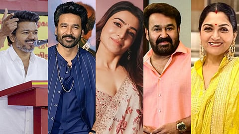 Dhanush, Samantha, Mohanlal and Khushbu Sundar wish Vijay for election victory