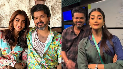 Pooja Hegde shares Jana Nayagan BTS clip, predicting Vijay's election win