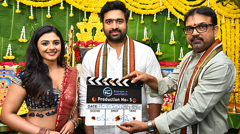 Rohith Nara’s new film launched; Nayan Sarika plays female lead
