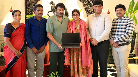 Chiranjeevi fulfills dream of TG EAPCET 2026 topper M Rushi