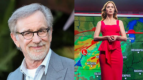 Steven Spielberg; A still from Disclosure Day