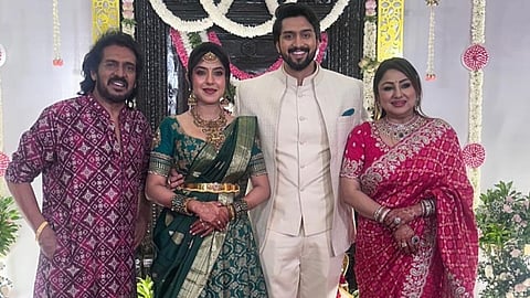 Upendra's nephew Niranjan Sudhindra engaged to Dr Sanjana B Raj