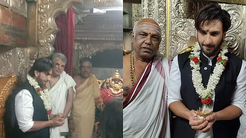Ranveer Singh visits Chamundeshwari Temple after ‘Kantara’ mimicry row