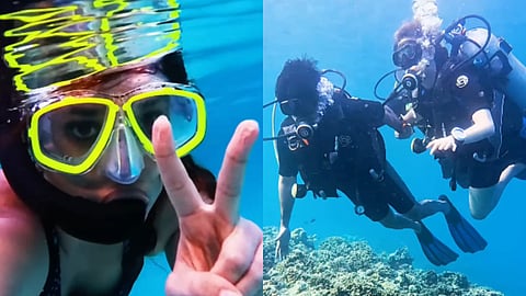 Keerthy Suresh finally has her Finding Nemo moment as she explores snorkeling