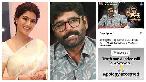 Director Sanjeev Megoti apologises to Varalaxmi Sarathkumar