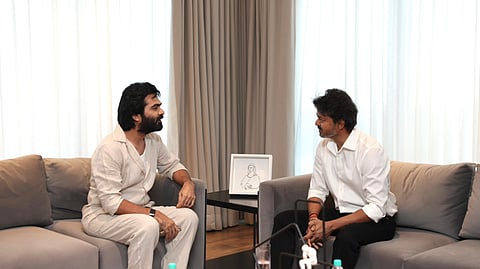 CM Vijay called on by Silambarasan TR