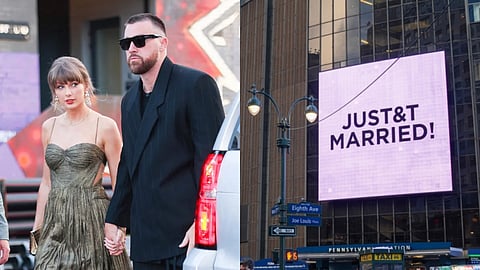 'Just Married': Taylor Swift and Travis Kelce seal their matrimony; Adam Sandler officiates wedding