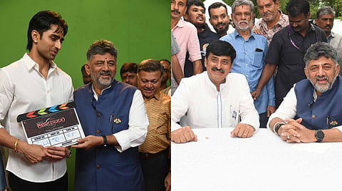 CP Yogeeshwara returns to acting after 25 years; DK Shivakumar launches son's debut