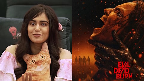 Adah Sharma takes on daring challenge in Evil Dead Burn promotion