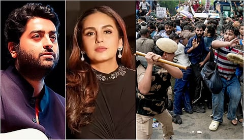 Jantar Mantar protests: Arijit Singh, Huma Qureshi among others condemn police violence, express solidarity with students