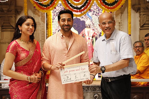 Ayushmann Khurrana and Sharvari share pictures from sets of Yeh Prem Mol Liya