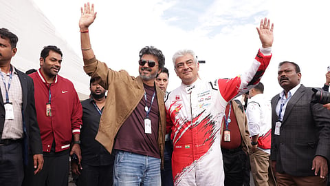 CM Vijay visits Ajith Kumar amidst his race in England