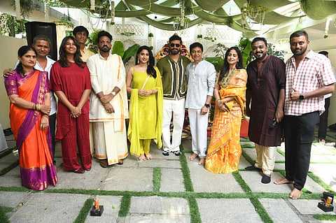 Sharan, Diganth, and Nishvika Naidu head back to the ’80s with Bom Bhai