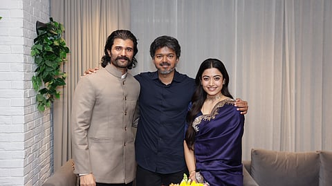 Vijay Devarakonda, Rashmika Mandanna meets with TN CM Vijay ahead of Ranabaali's release