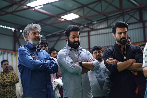  Rajamouli's next with Ram Charan and Jr NTR launched