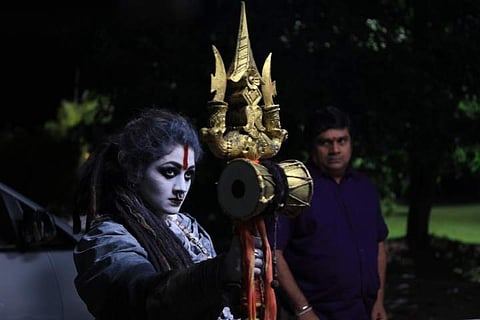 Radhika Kumaraswamy’s Aghori look for Bhairadevi